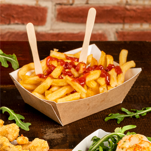 Barquette carton brun 8,5x5x4  240 grs (1 600pcs)