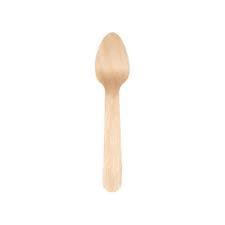 Cuillère à dessert en bois 14 cm 10x100pcs E&C