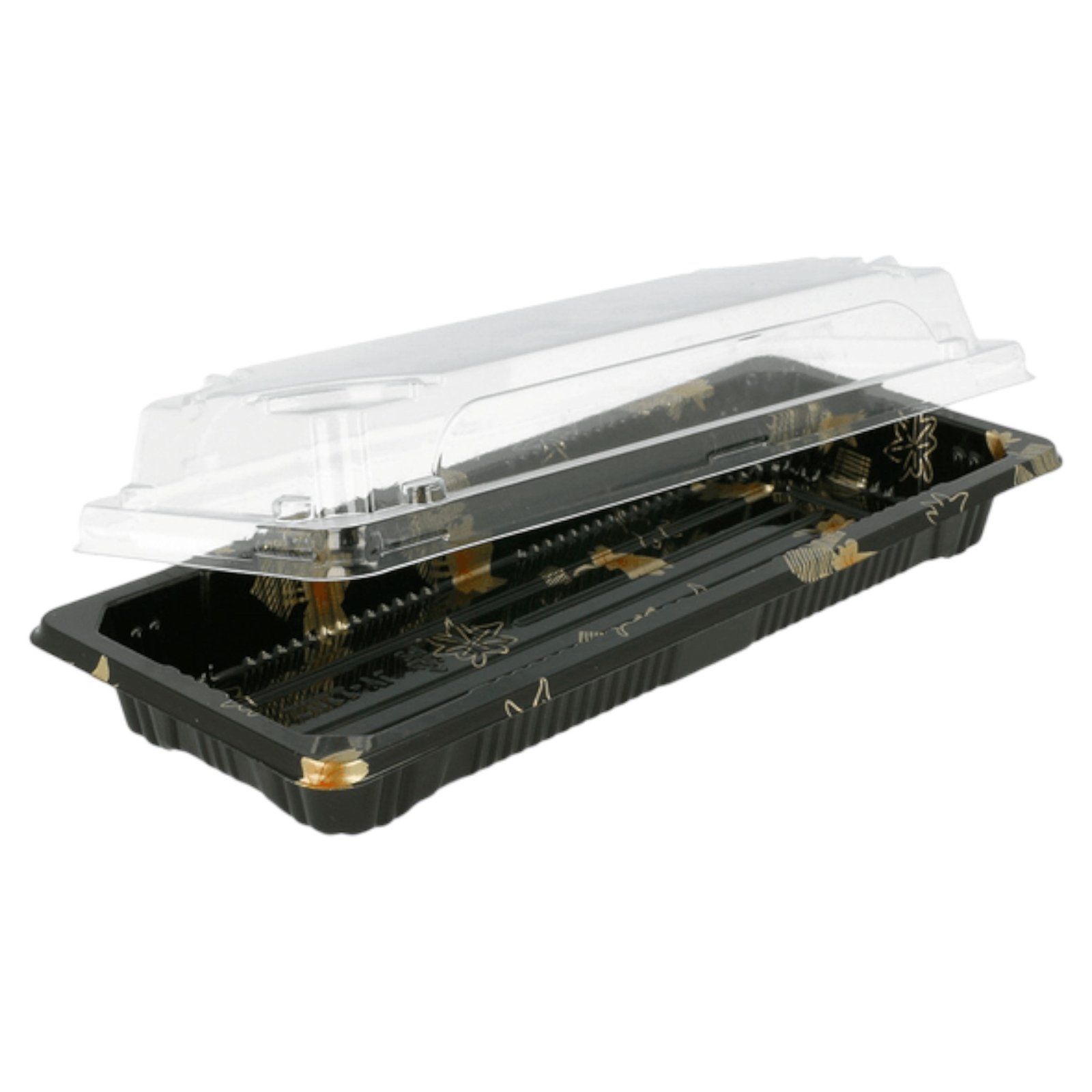Barquettes sushis couleur T02 222x92x20 par 400pcs E&C