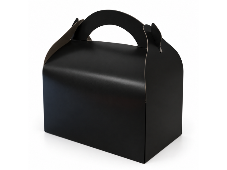 Boîte pâtissière NOIR à poignée 170x155
