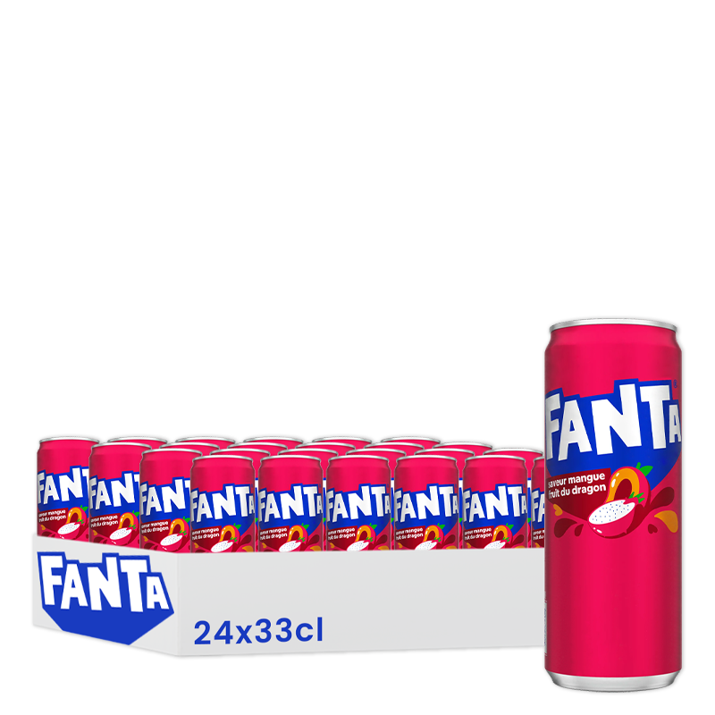 FANTA MANGUE FRUIT DU DRAGON  SLIM 33CL