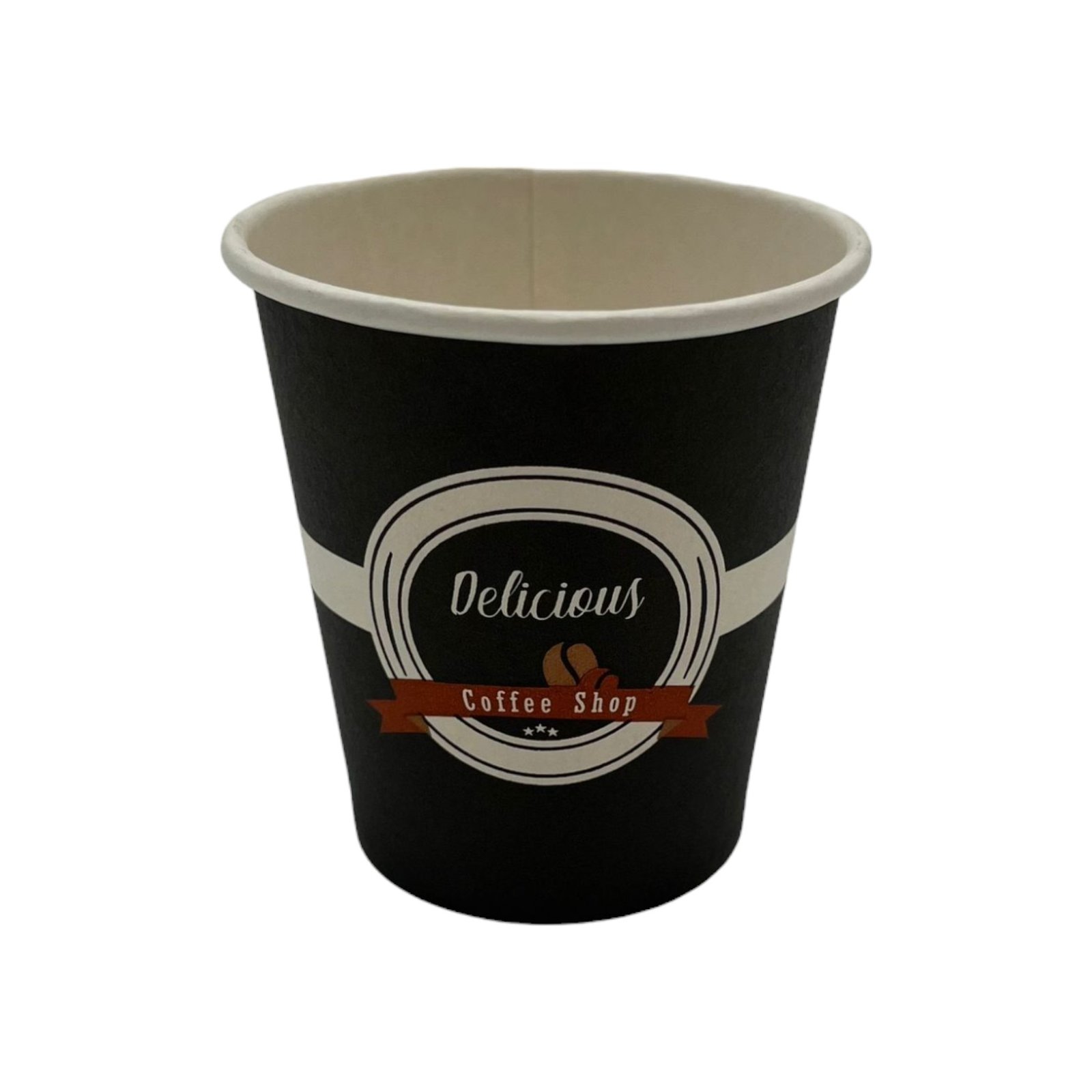 Gobelet à café DELICIOUS BLACK 6oz 18cl (20x50pcs) E&C