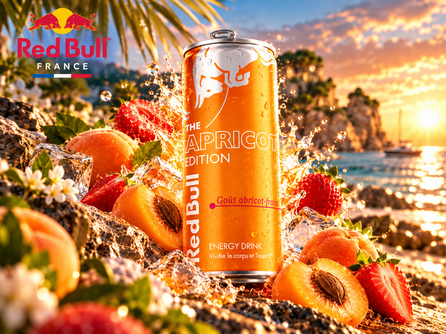 RED BULL ABRICOT FRAISE 25 CL