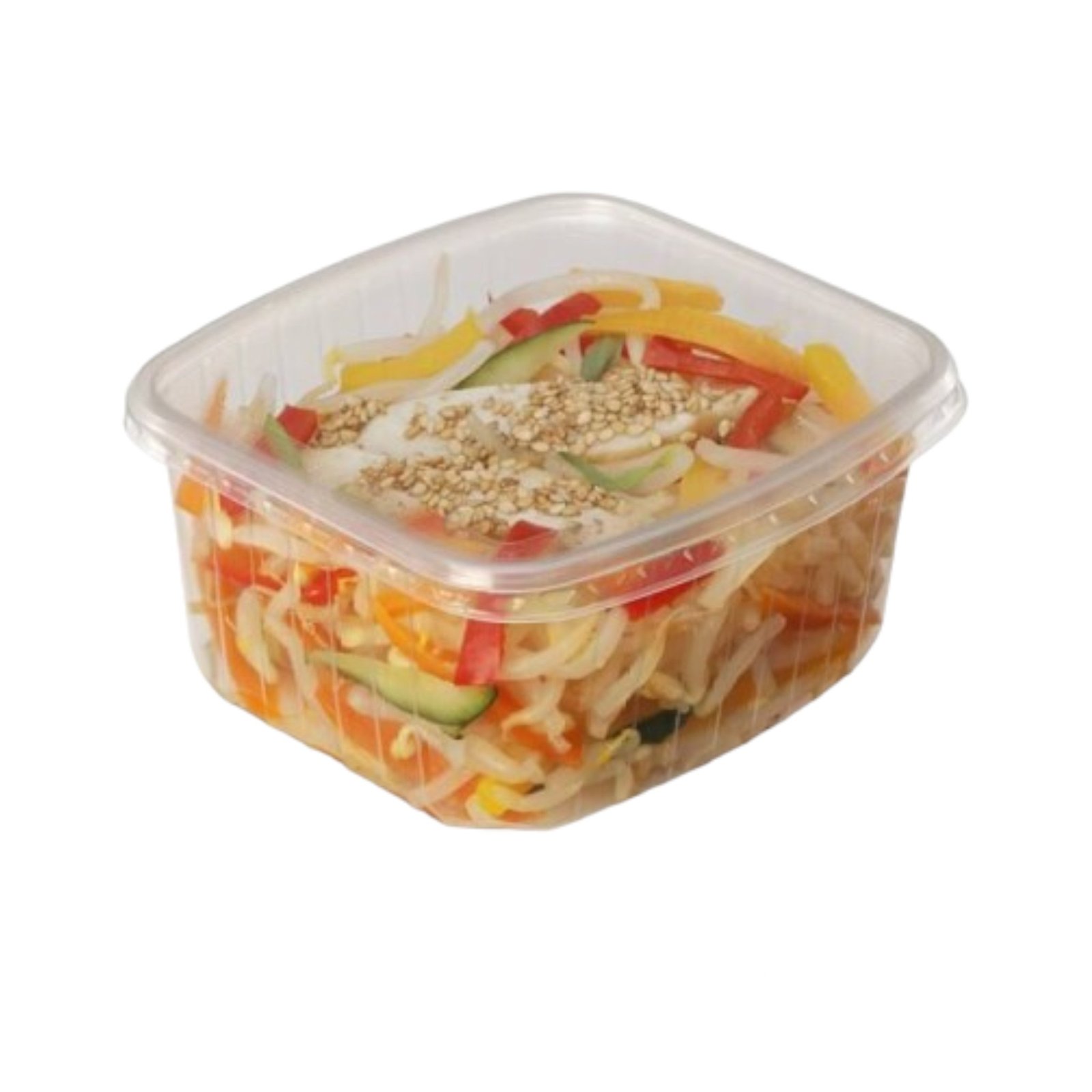 Barquette translucide 250ml (20x50 pcs) + couvercle