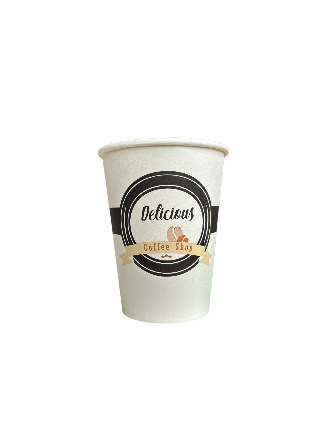 Gobelet ''DELICIOUS BLANC'' Ø90mm 12oz 36CL 50pcs E&C
