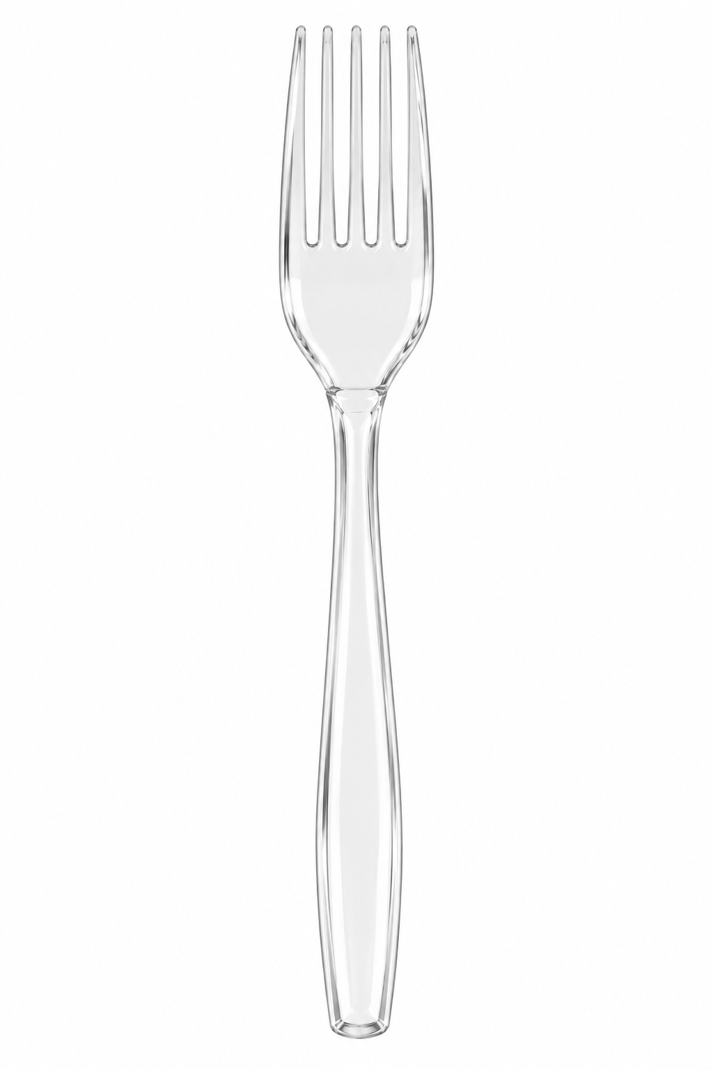 Fourchette ''cristal réutilisable'' par 100 pcs E&C