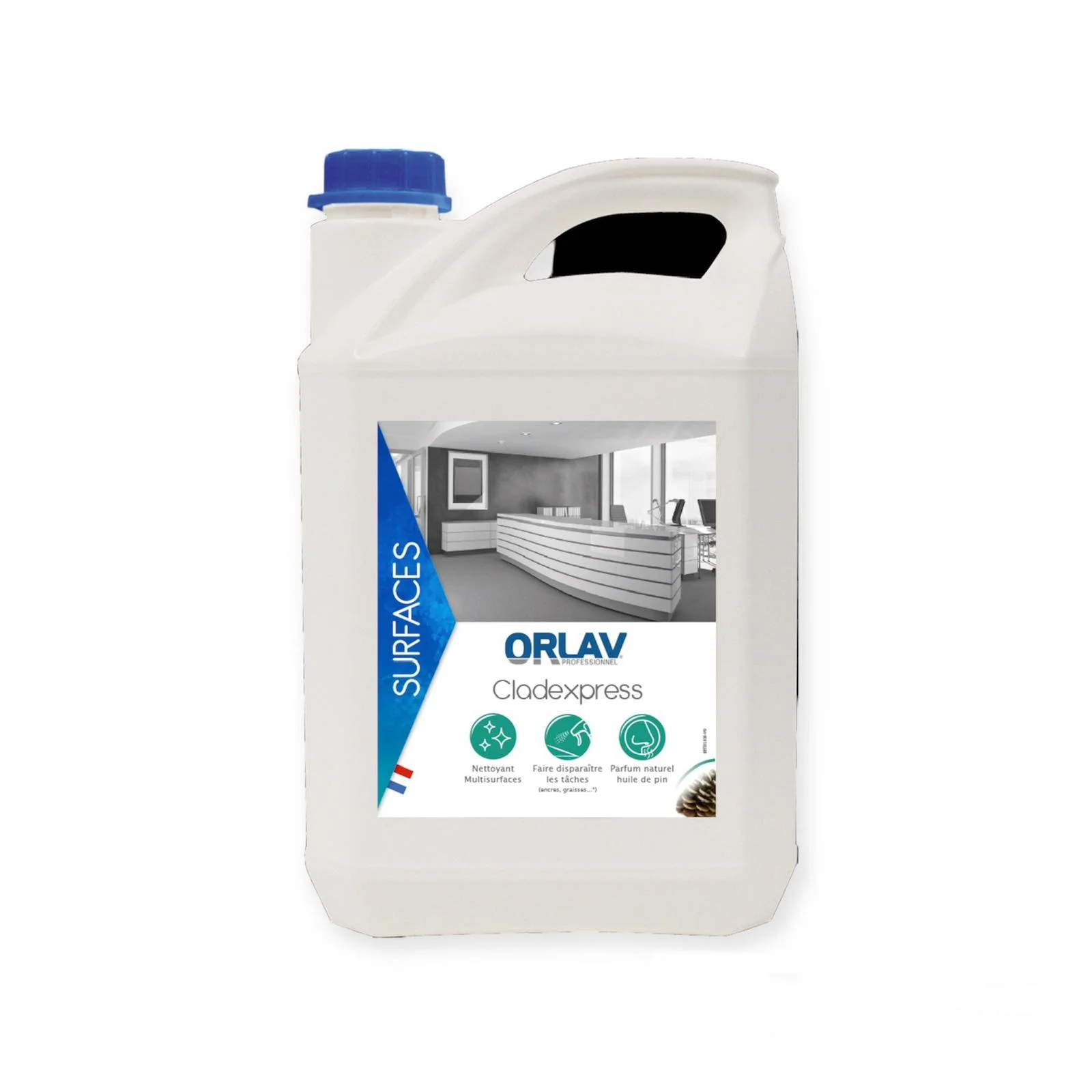 Bidon liquide multi surfaces ORLAV - 5L