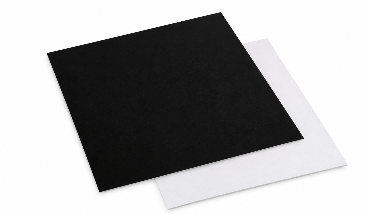 Carré droit NOIR / BLANC 18cm 950 Gr/m²