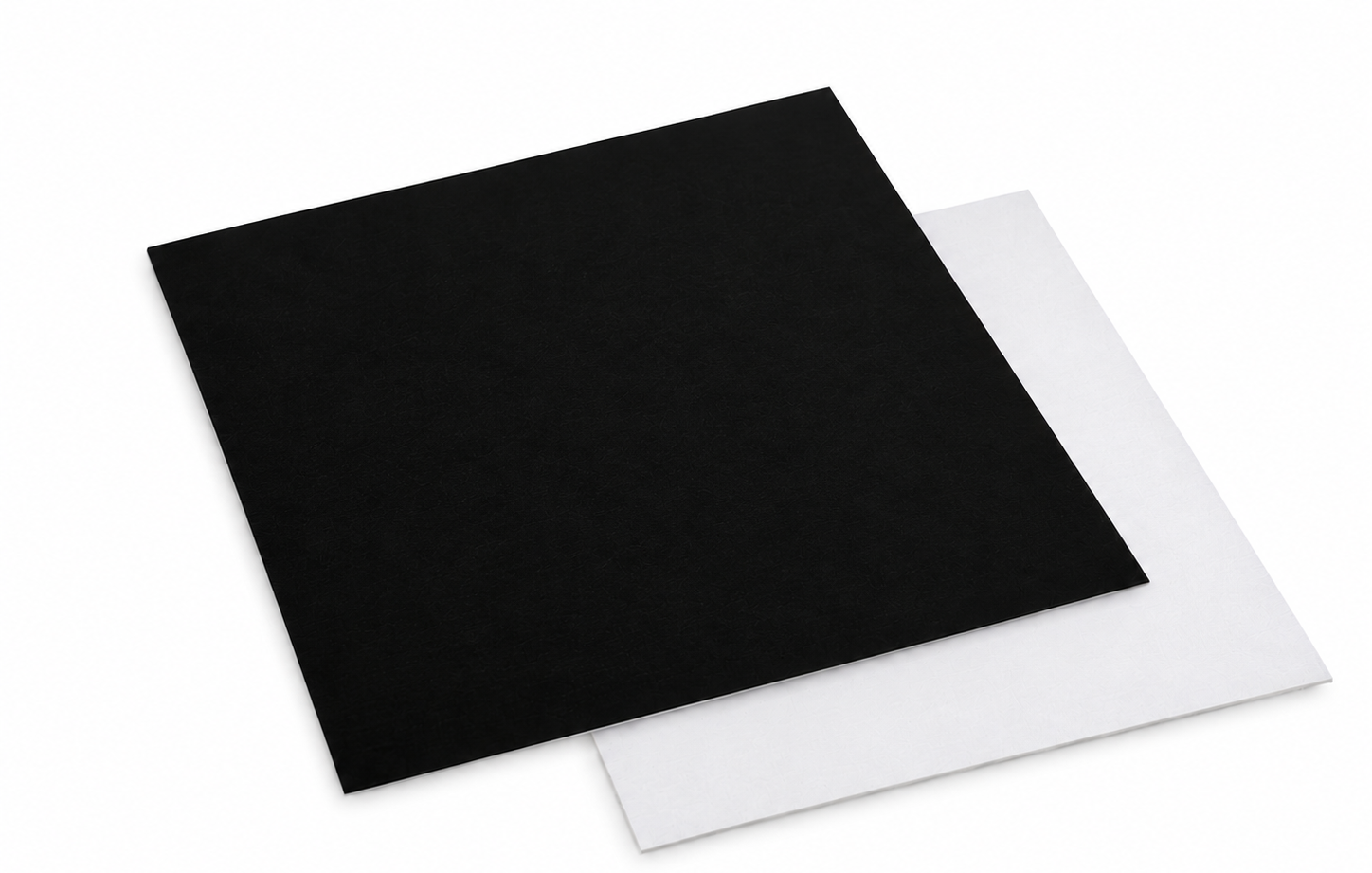 Carré droit NOIR / BLANC 20cm 950 Gr/m²
