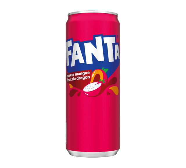 FANTA MANGUE FRUIT DU DRAGON  SLIM 33CL