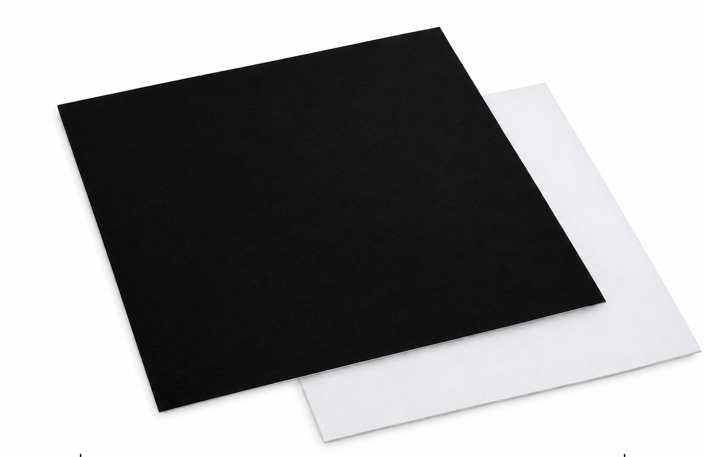 Carré droit NOIR / BLANC 22cm 950 Gr/m²