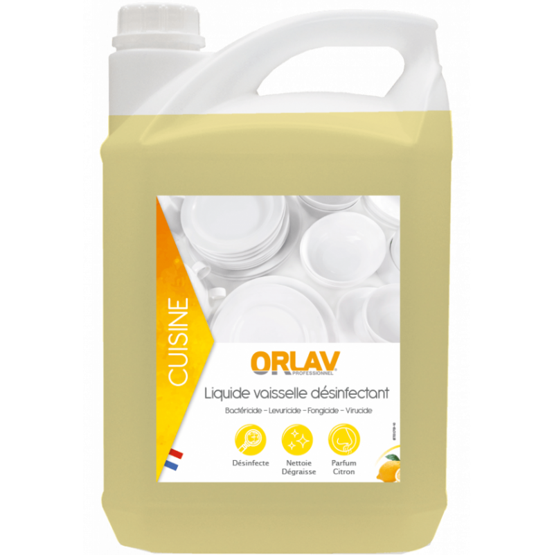 LIQUIDE VAISSELLE DESINFECTANT ORLAV - 5L