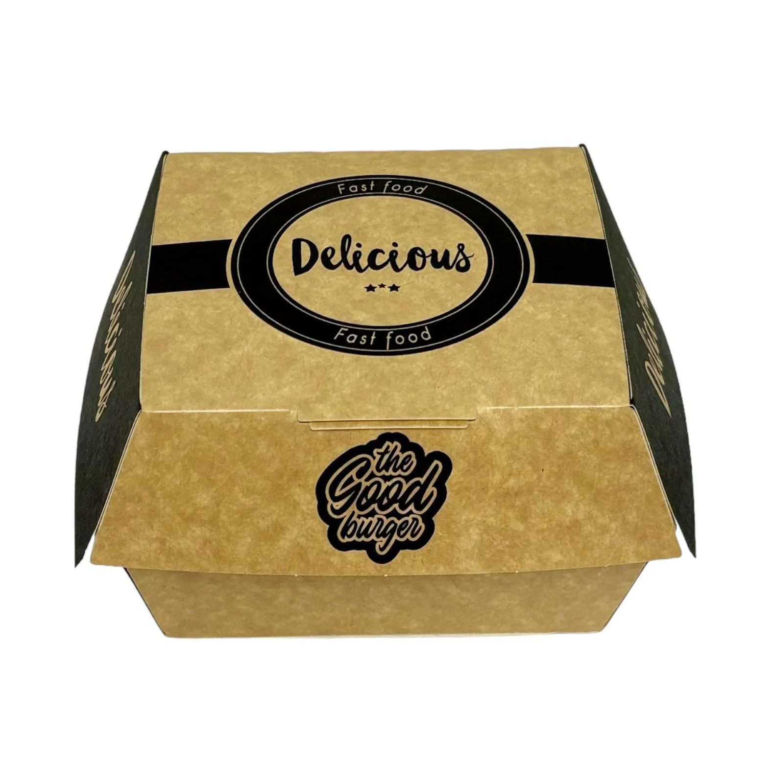 Boite double burger (140*140*80) Délicious par 500pcs E&C