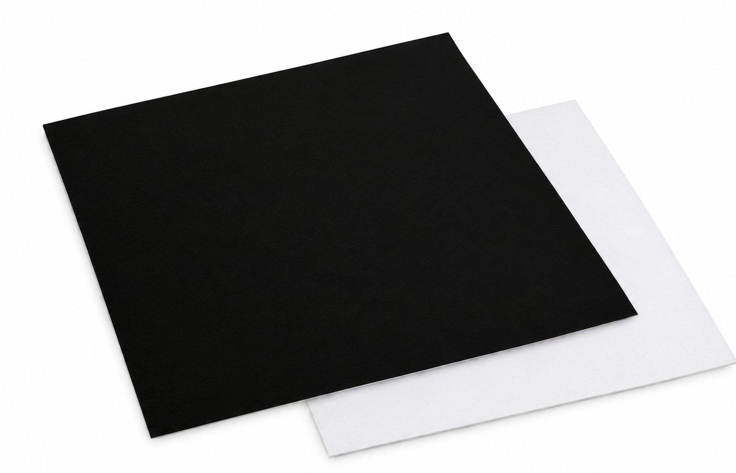 Carré droit NOIR / BLANC 24cm 950 Gr/m²