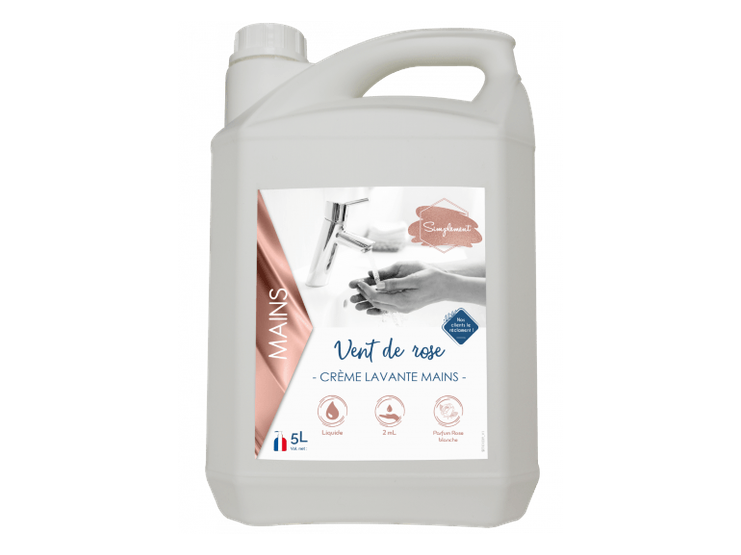 CREME LAVANTE MAINS VENT DE ROSE - 5L