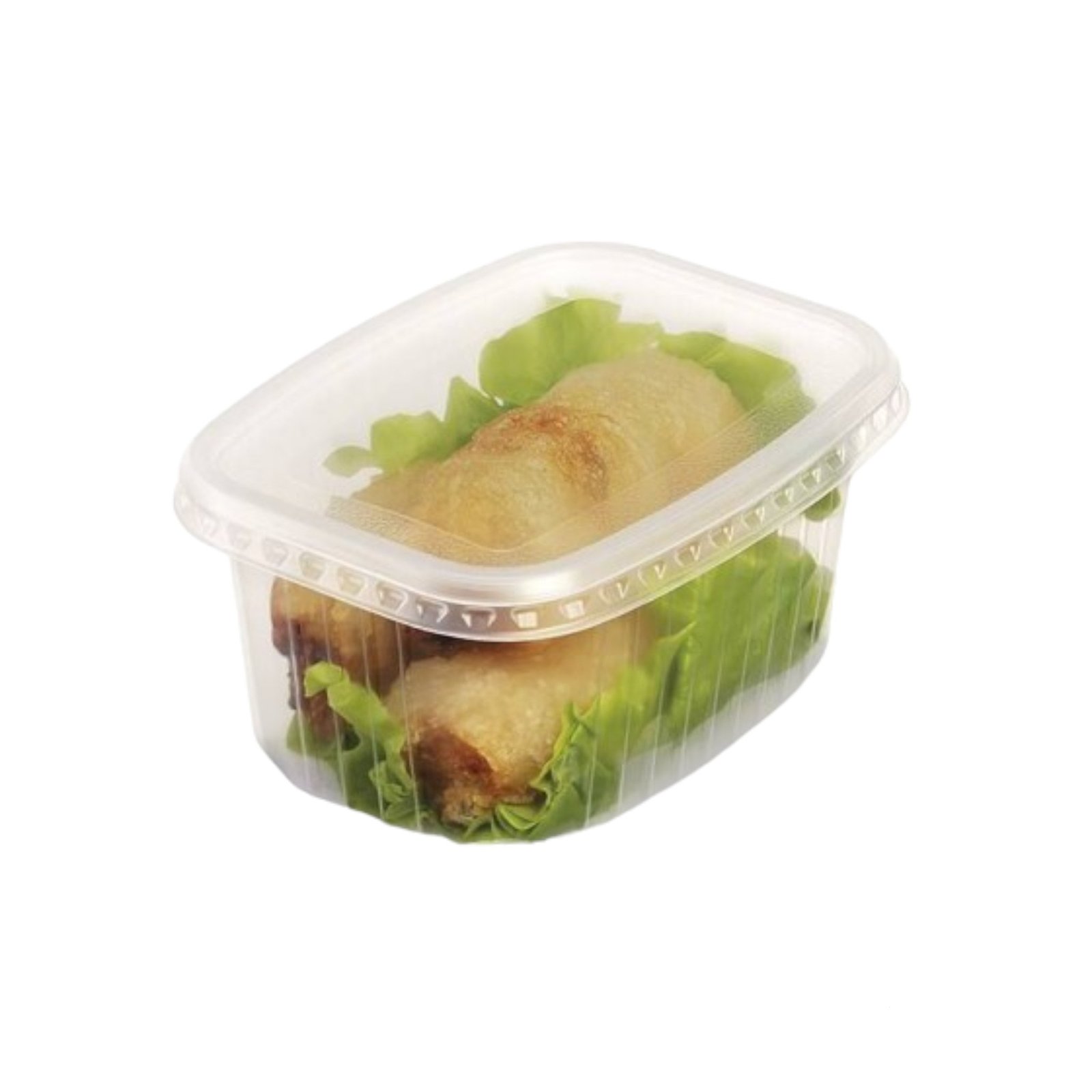 Barquette translucide 300ml (100pcs) + couvercle
