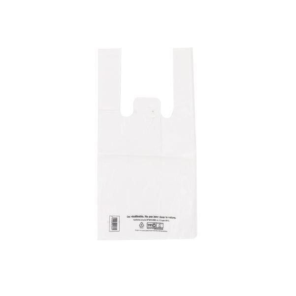 Sac bretelles 50µ BLANC 33x18x63 E&C