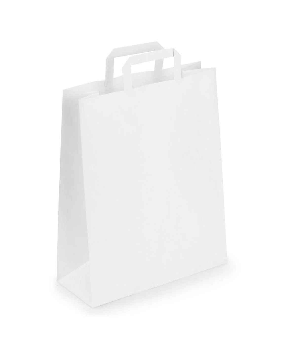 SAC KRAFT 22X12X28  BLANC 250PCS E&C