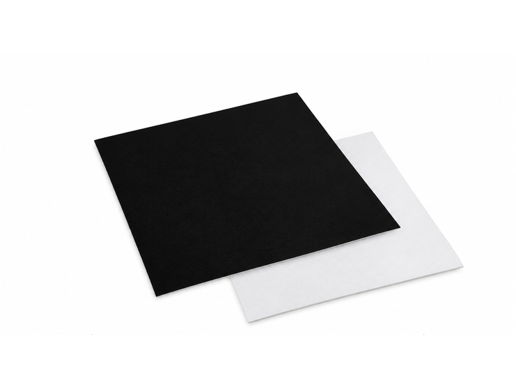 Carré droit NOIR / BLANC 16cm 950 Gr/m²