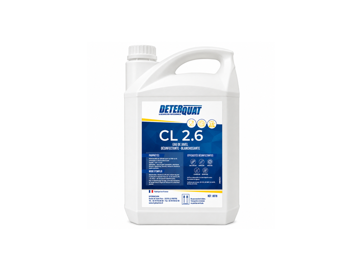 DETERQUAT CL2.6 EAU DE JAVEL - 5L